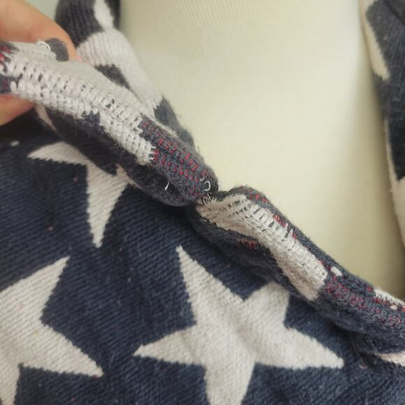 VTG American Flag Tapestry Jacket Size Unisex Large Petite - Picture 5 of 8